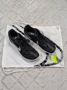 Nike Zoom Rival Distance Track & Field Spikes Black Silver Mens 11 DC8725-001